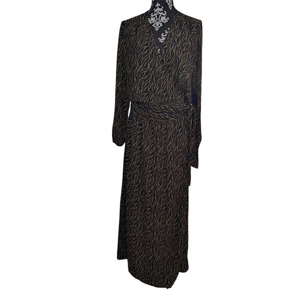 Scoop Womens Long Sleeve Wrap Maxi Dress Size L (12-14) - Picture 11 of 12